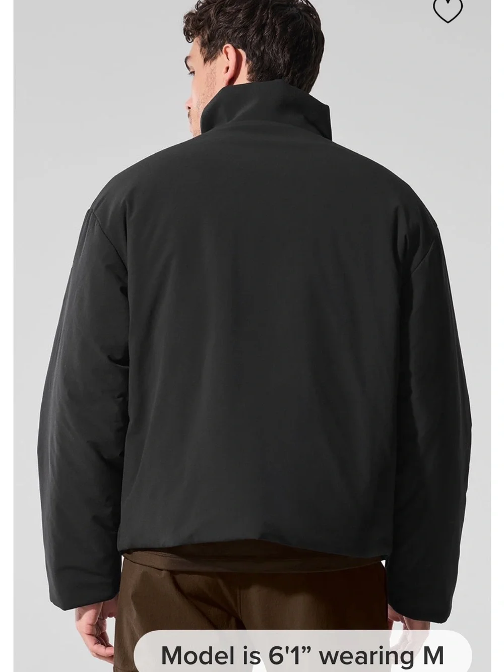 ALO Yoga Men Stretch Notable Jacket High Collar Black Size M